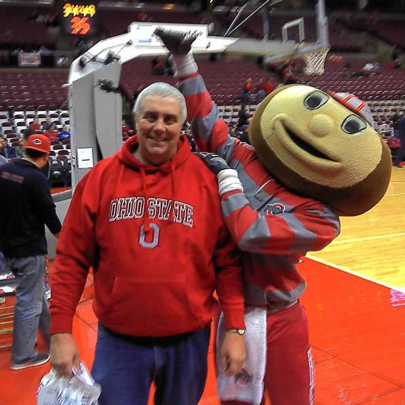 Ohio State Basketball Game w/Brutus
